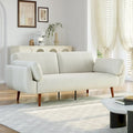 Convertible Corduroy Loveseat Sofa Bed with Adjustable Reclining Backrests