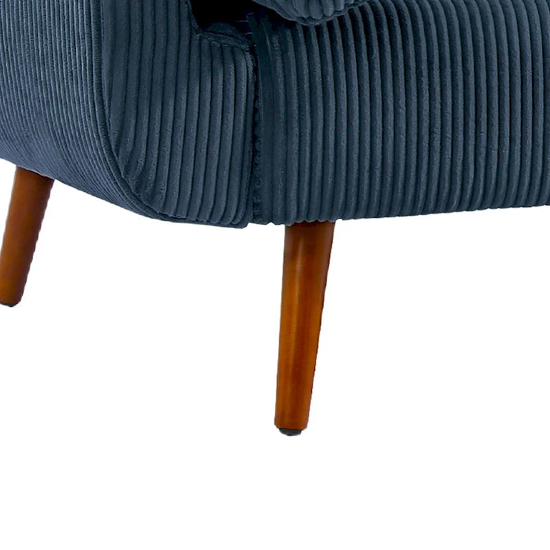 Convertible Corduroy Loveseat Sofa Bed with Adjustable Reclining Backrests