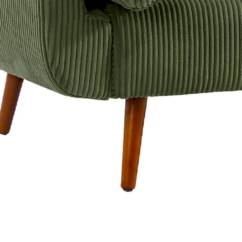 Convertible Corduroy Loveseat Sofa Bed with Adjustable Reclining Backrests