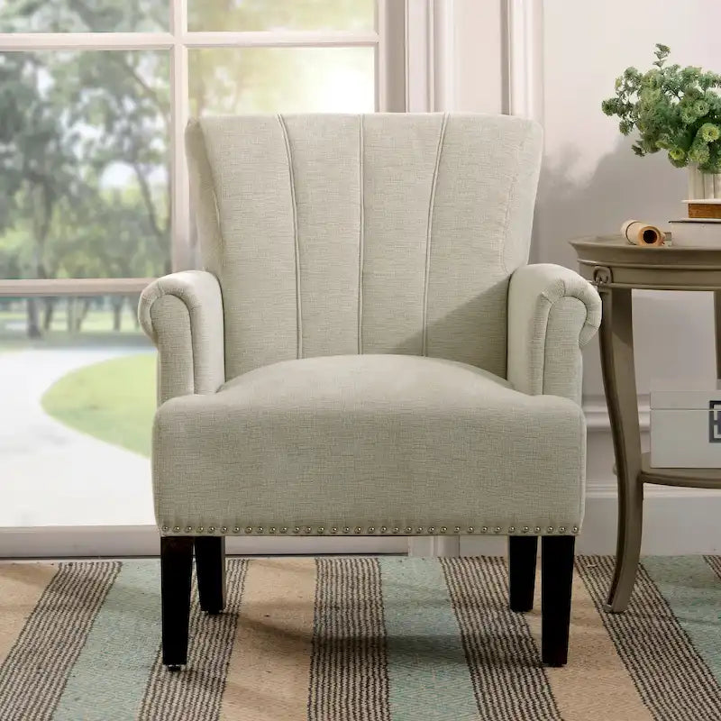 Tufted Polyester Accent Armchair