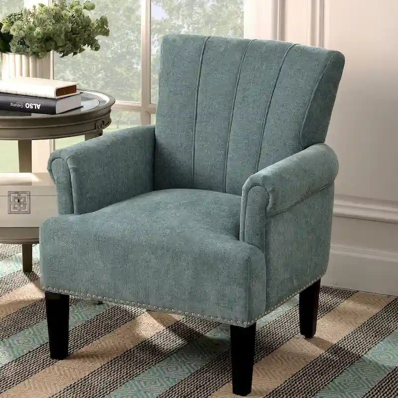 Tufted Polyester Accent Armchair