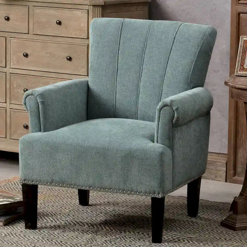 Tufted Polyester Accent Armchair