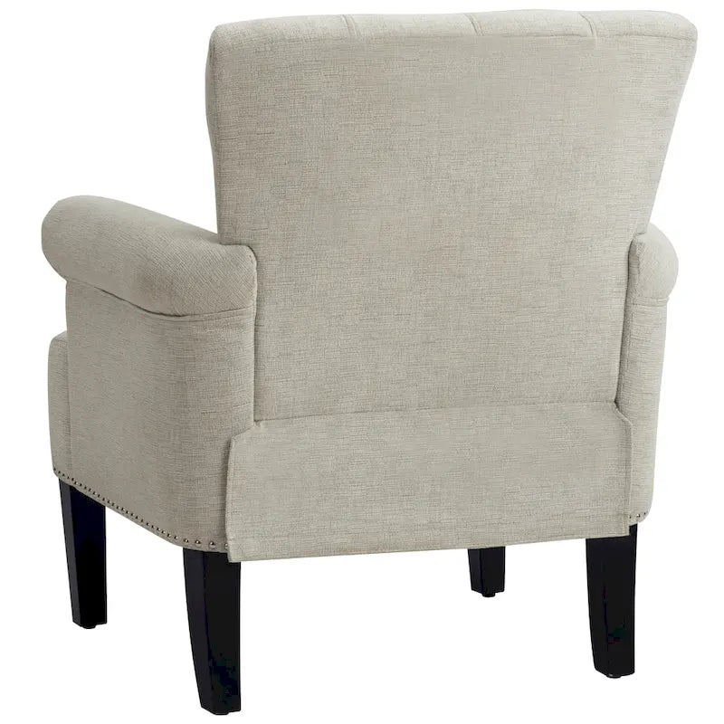 Tufted Polyester Accent Armchair