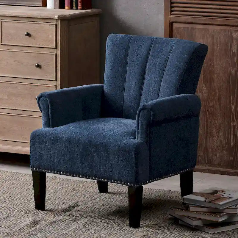 Tufted Polyester Accent Armchair