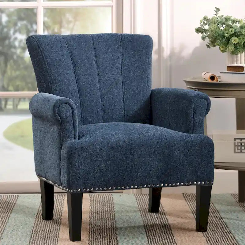 Tufted Polyester Accent Armchair