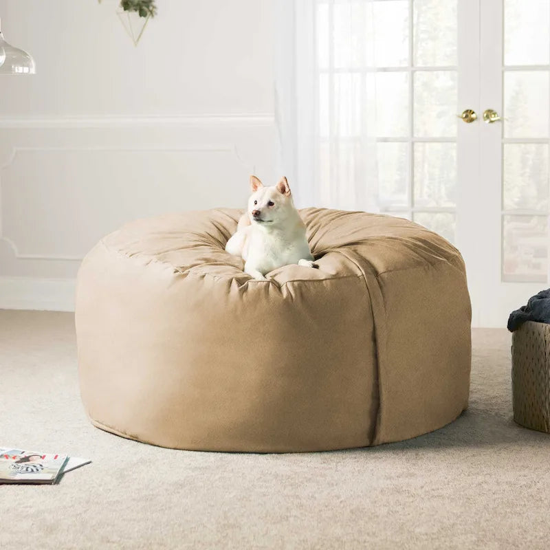 5 ft Giant Bean Bag Chair with Removable Washable Micro-Suede Cover