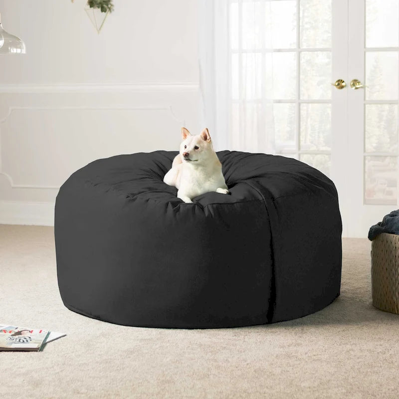 5 ft Giant Bean Bag Chair with Removable Washable Micro-Suede Cover