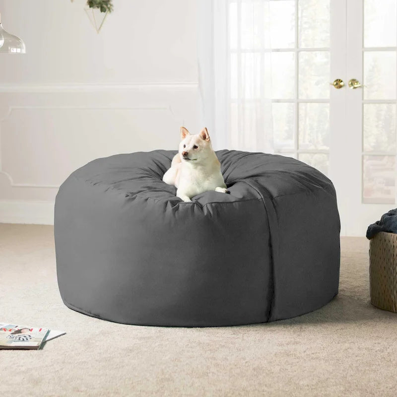 5 ft Giant Bean Bag Chair with Removable Washable Micro-Suede Cover