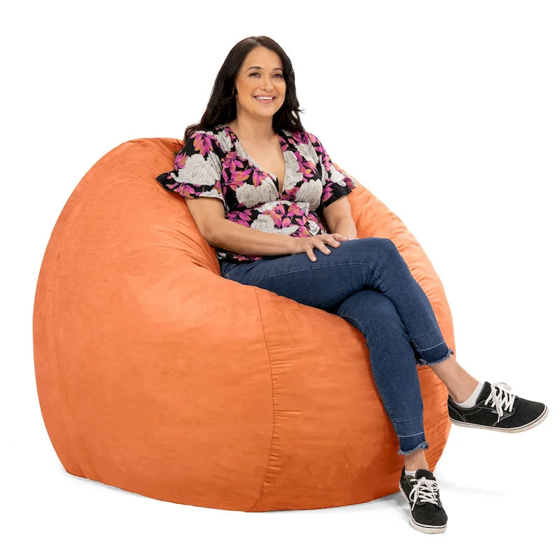 5 ft Giant Bean Bag Chair with Removable Washable Micro-Suede Cover