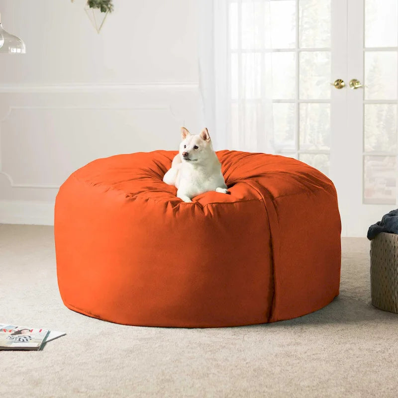 5 ft Giant Bean Bag Chair with Removable Washable Micro-Suede Cover
