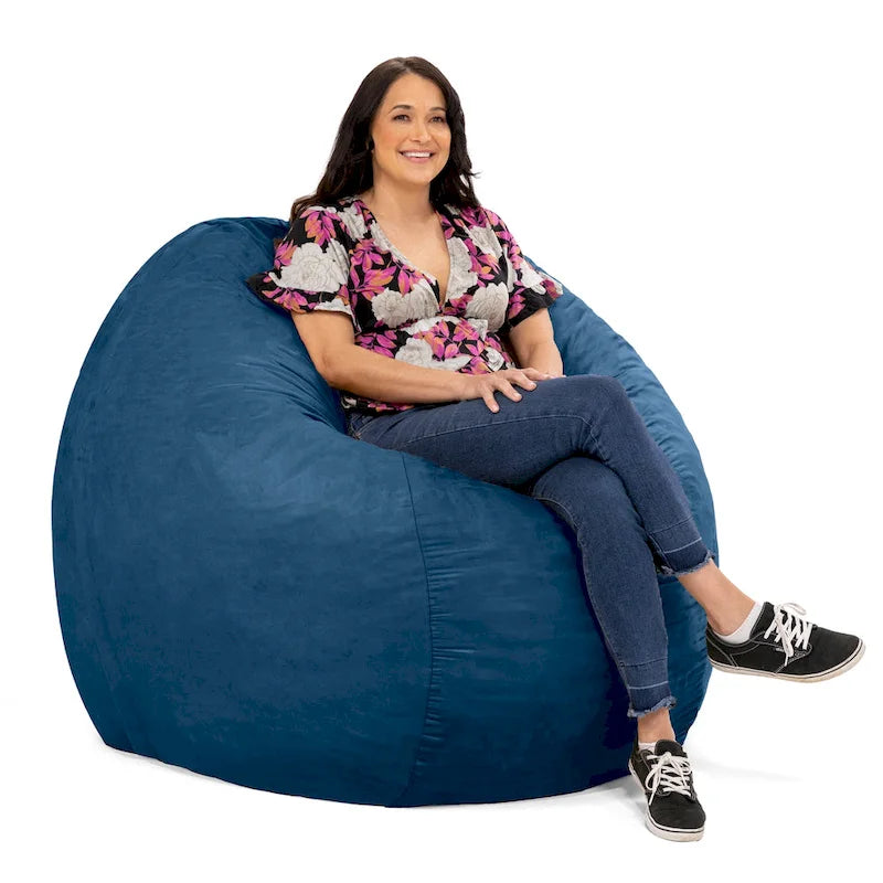 5 ft Giant Bean Bag Chair with Removable Washable Micro-Suede Cover