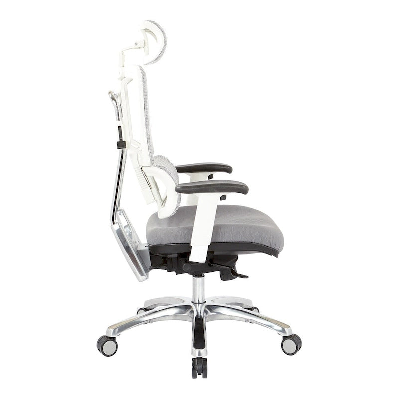Ergonomic Mesh Back Office Chair with Adjustable Lumbar Support and Headrest