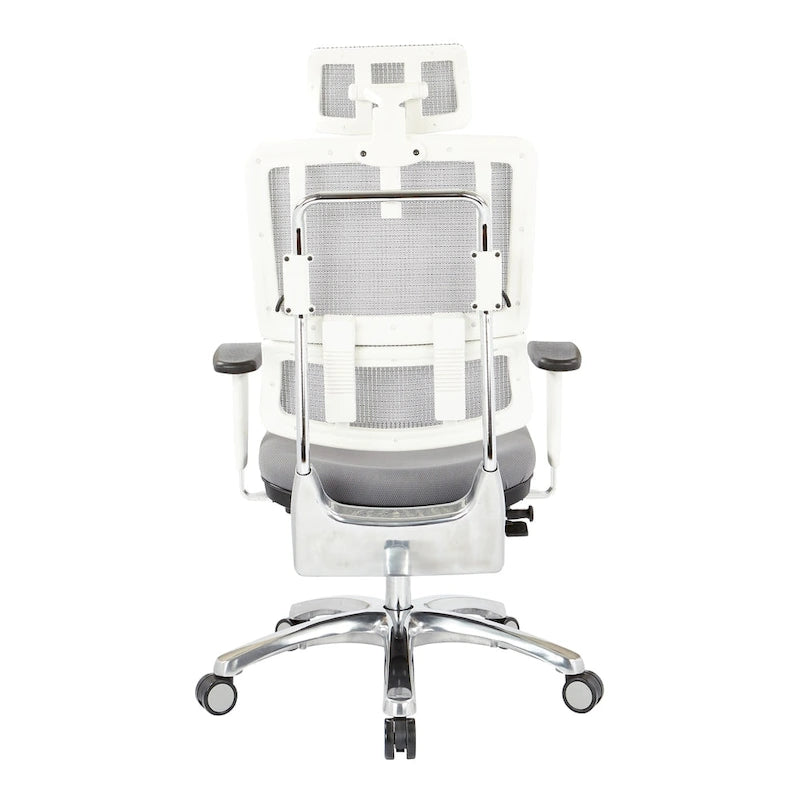 Ergonomic Mesh Back Office Chair with Adjustable Lumbar Support and Headrest