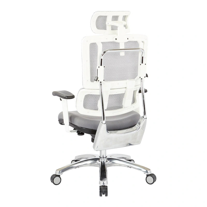 Ergonomic Mesh Back Office Chair with Adjustable Lumbar Support and Headrest