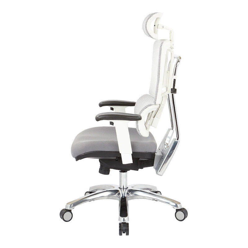 Ergonomic Mesh Back Office Chair with Adjustable Lumbar Support and Headrest