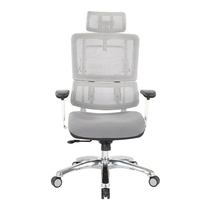 Ergonomic Mesh Back Office Chair with Adjustable Lumbar Support and Headrest