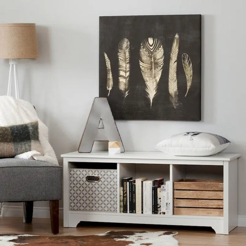 South Shore Vito Cubby Storage Bench