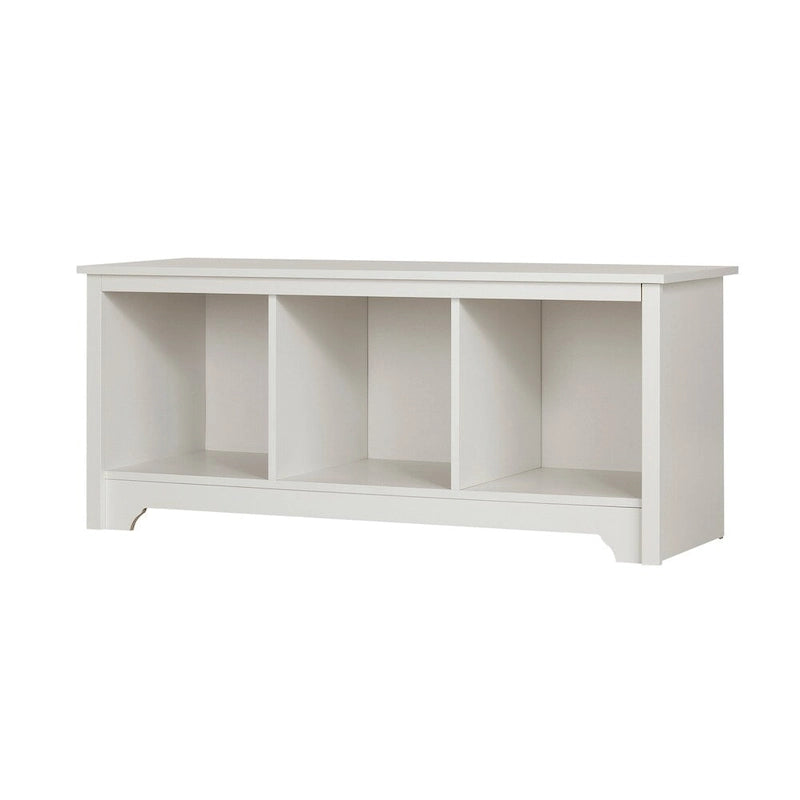 3-Cubby Open Storage Bench for Entryway, Living Room and Bedroom