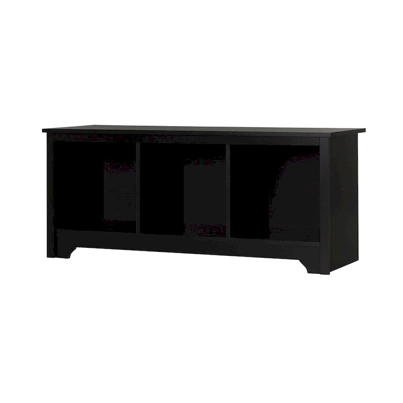 3-Cubby Open Storage Bench for Entryway, Living Room and Bedroom