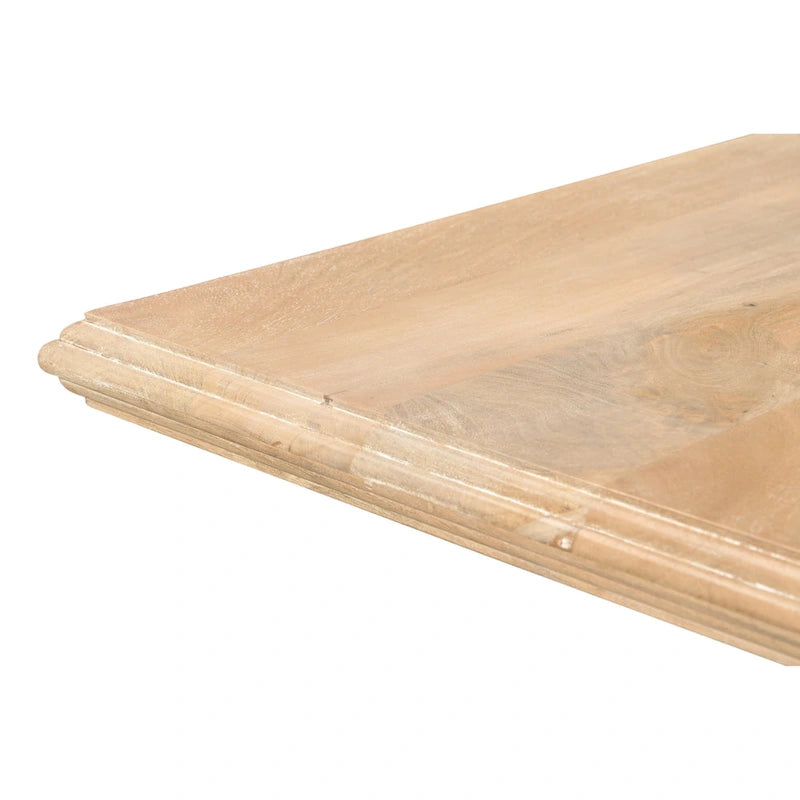 Solid Mango Wood Double Pedestal Dining Table