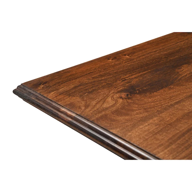Solid Mango Wood Double Pedestal Dining Table