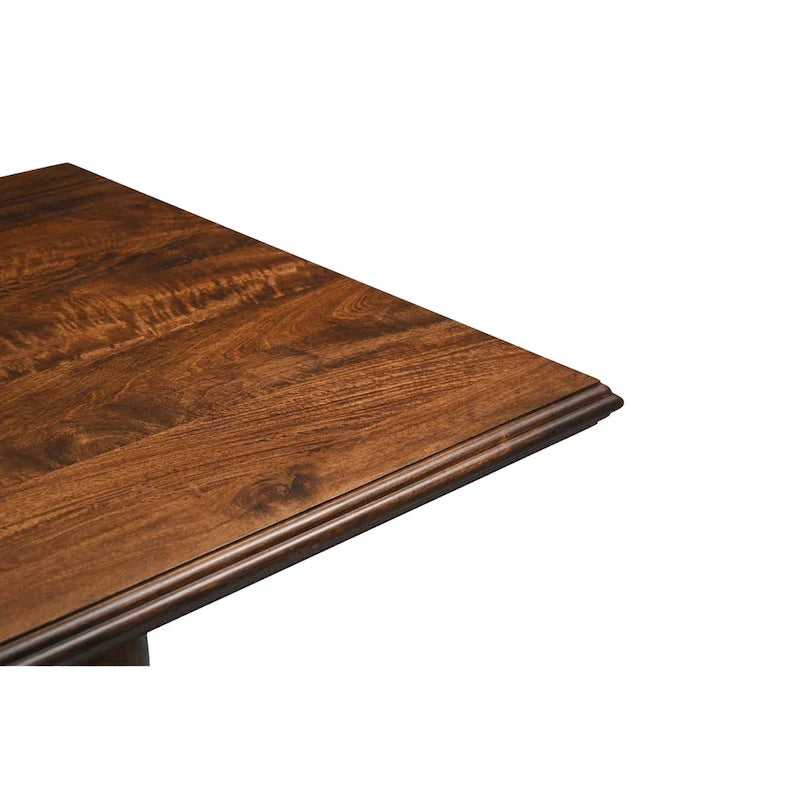 Solid Mango Wood Double Pedestal Dining Table