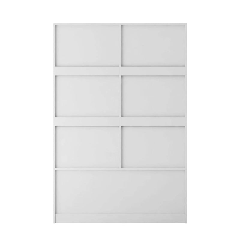 Tall Wardrobe Armoire with Sliding Barn Door, Hanging Rod, Drawers & Open Shelves